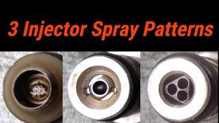 3 Different Injector Spray Patterns 