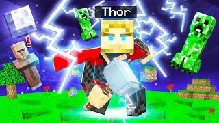 Playing MINECRAFT As THOR Superpowers