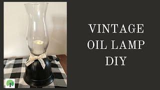 DOLLAR TREE VINTAGE OIL LAMP DIY