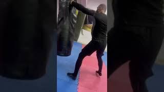 Punching bag turns out to be a man #boxing #training #sports