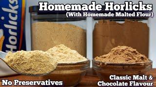 Homemade Horlicks Powder Recipe Step-By-Step Tutorial  2 Popular Favours Plain & Chocolate 