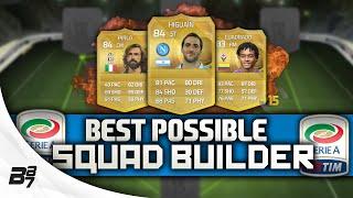 BEST POSSIBLE SERIE A TEAM w CUADRADO and PIRLO  FIFA 15 Ultimate Team