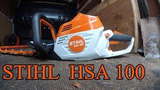The NEW Stihl hsa100 hedge trimmer