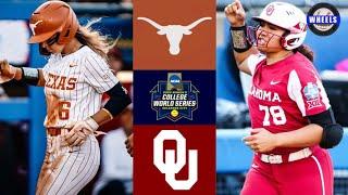 Texas vs #1 Oklahoma Highlights  WCWS Finals Game 1  2022 College Softball Highlights