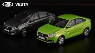 Не Веста Lada Vesta 2015 • Автолегенды Новая эпоха на дорогах России #1 • Масштабные модели 143