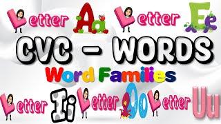 CVC Words  Word Families  Short Vowels  a e i o u  Teacher Beth Class TV