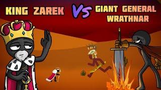 King Zarek VS Giant General Wrathnar Stick War Legacy Mod Menu Funny Moments Epic Battles