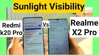 Realme x2 pro vs k20 pro sunlight visibility comparison which is best