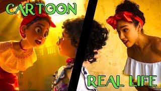 We Dont Talk About Bruno - Cartoon vs REAL LIFE