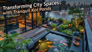 Escape to Your Urban Sanctuary Urban Jungle Retreats with Koi Pond Elegance