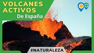 8 VOLCANES ACTIVOS en España que visitar  Turismo de volcanes para ver en Islas Canarias y Cataluña