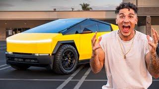 Surprising my Husband with his DREAM CAR CUSTOM CYBER TRUCK