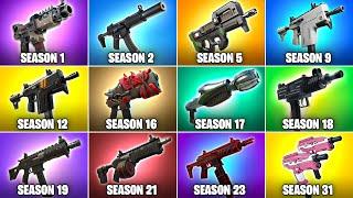 Evolution of All Fortnite Submachine Guns Chapter 1 Season 1 - Chapter 5 Season 4