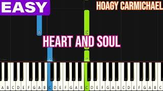 Hoagy Carmichael - Heart and Soul  EASY Piano Tutorial for Beginners