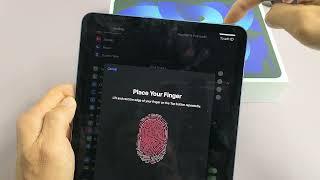 iPad Air 5 2022 How to Setup Fingerprint Password Touch ID