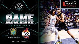 Lenovo Tenerife v BAXI Manresa  Quarter Finals Game 1  HL - Basketball Champions League 202223