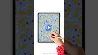 Floral Pattern Time Lapse in Procreate