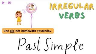 Irregular verbs for kids  Past Simple  English Grammar