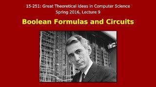 Great Ideas in Theoretical Computer Science Boolean Formulas and Circuits Spring 2016