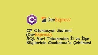 C# Otomasyon Sistemi Ders-7 İl ve İlçe Bilgilerinin Comboboxa Çekilmesi