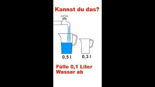 Fülle 01 Liter Wasser ab