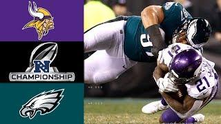 Vikings vs. Eagles  NFL NFC Championship Game Highlights