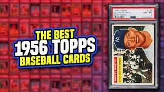 Top 15 Most Valuable 1956 Topps Baseball Cards Mickey Mantle Hank Aaron Roberto Clemente & More