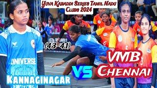 Kannaginagar vs VMB Chennai-Yuva Kabaddi Series Tamil Nadu Clubs 2024  43-41