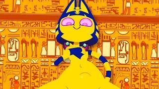 Zone Ankha  Yellow Egyptian Cat almost full video uncensored original