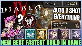 Diablo 4 - New Best MAXIMUM DAMAGE Barbarian Build - New Unique Combo = 1 Shot EVERYTHING - Guide