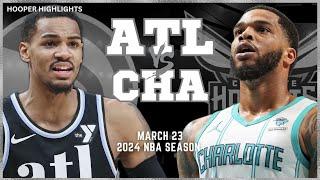 Charlotte Hornets vs Atlanta Hawks Full Game Highlights  Mar 23  2024 NBA Season