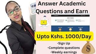 Up to KSHS.1000Day. Answer Easy Questions on Hello Experts and Earn.