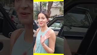 Ananya Panday Cute Moment Outside Yoga Class A#ytshorts #ananyapanday #bollywoodtv