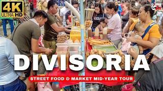 4K Countrys LARGEST Bargain Market  DIVISORIA Street Foods & Market Mid-Year Tour 2024