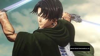 Attack on Titan Wings of Freedom Levi vs Beast Titan 99+Perfected Gear Gameplay