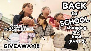 BACK TO SCHOOL SHOPPING ANG HAUL PART 2 + KUMPLETONG GAMIT GIVEAWAY  AustriaFamilyVlogs