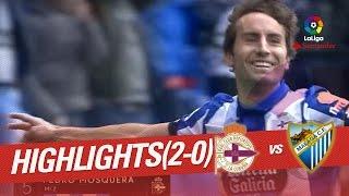 Highlights Deportivo de la Coruña vs Málaga CF 2-0