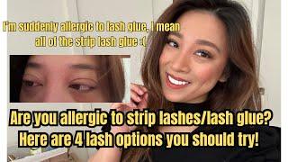 Are you allergic to strip lashes and lash glue? Heres a solution
