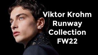 Viktor Krohm  German Top Newcomer Male Model Viktor Runway Collection FW22