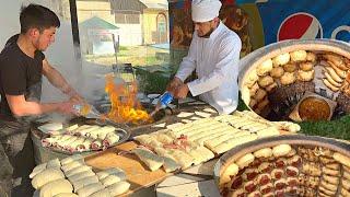 Uzbekistan 1000 Pieces SOLD Every Day  Tandoori STREET FOOD  Amazing Skill of tandoor CHEFS