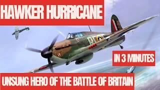 Hawker Hurricane The Unsung Hero of the Battle of Britain 3 minuets