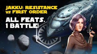 Jakku Resistance vs First Order Galactic Challenge  SWGOH GC X