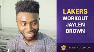 Lakers Draft Workout Jaylen Brown