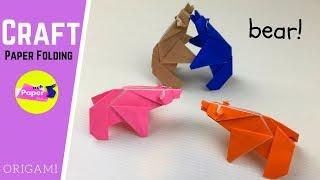 How to Make Origami Bear - Origami Polar Bear Easy Origami Animals