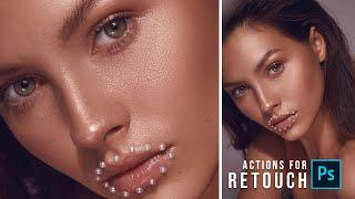 Create Retouching Actions - Frequency Separation  Photoshop 
