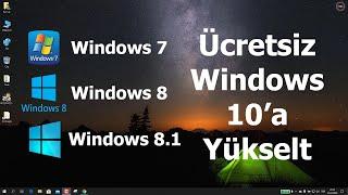 Windows 7 8 8.1 İşletim Sistemi Ücretsiz Windows 10a Nasıl Yükseltilir? Güncel 2020 #EvdeKal