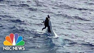 Boater Missing For 2 Days Found Clinging To Capsized Boat  NBC Nightly News