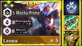 8 Mascot 5 Mecha Prime 3 Renegade Leona ⭐⭐⭐ 3 Star - Leona WET DREAM  TFT SET 8