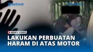 Nekat Lakukan Perbuatan Haram di Atas Sepeda Motor Sebelum Kabur