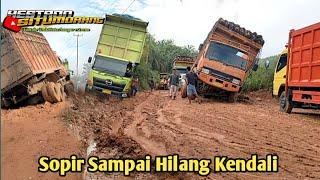 Situasi Yang Menegangkan Banyak Sopir Truk Sampai Hilang Kendali